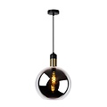 Lucide JULIUS - Pendant lamp - Ø 28 cm - 1xE27 - Smoked