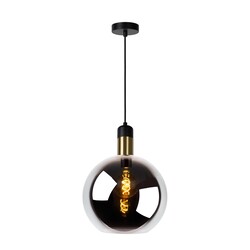Lucide JULIUS - Lámpara colgante - Ø 28 cm - 1xE27 - Fumé
