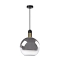 Lucide JULIUS - Pendant lamp - Ø 28 cm - 1xE27 - Smoked