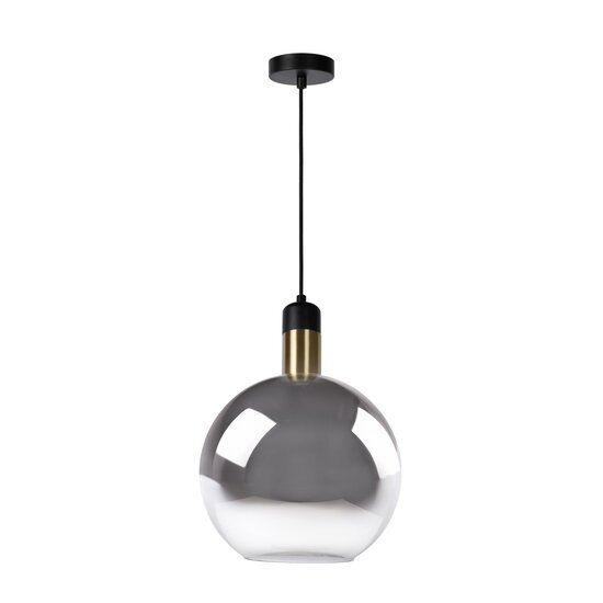 Lucide JULIUS - Pendant lamp - Ø 28 cm - 1xE27 - Smoked