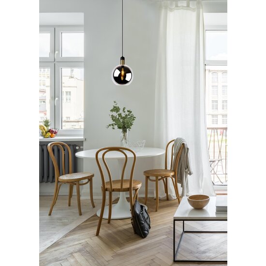Lucide JULIUS - Pendant lamp - Ø 28 cm - 1xE27 - Smoked