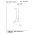Lucide JULIUS - Pendant lamp - Ø 28 cm - 1xE27 - Smoked