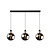 Lucide JULIUS - Pendant lamp - 3xE27 - Smoked