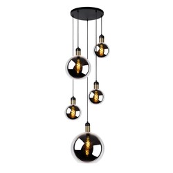 Lucide JULIUS - Lampe à suspension - 5xE27 - Fumé