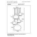 Lucide JULIUS - Lámpara colgante - 5xE27 - Fumé
