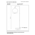 Lucide JULIUS - Vloerlamp - Ø 28 cm - 1xE27 - Fumé