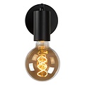 Lucide LEANNE - Wandlamp - 1xE27 - Zwart