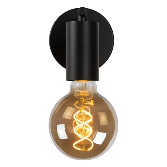 Lucide LEANNE - Wall lamp - 1xE27 - Black