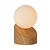 Lucide LEN - Lampe de table - Ø 10 cm - 1xG9 - Bois clair