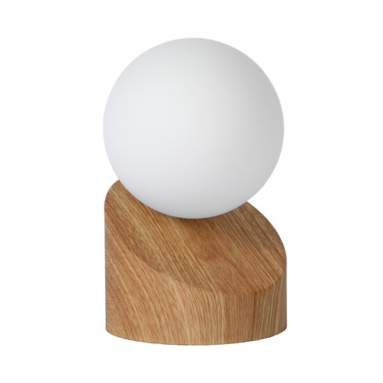 Lucide LEN - Tafellamp - Ø 10 cm - 1xG9 - Licht hout