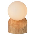 Lucide LEN - Lampe de table - Ø 10 cm - 1xG9 - Bois clair