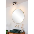 Lucide LENNERT - Foco de techo Baño - LED Dim. - GU10 - 2x5W 3000K - IP44 - Negro