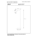 Lucide LESLEY - Leeslamp - 1xGU10 - Zwart