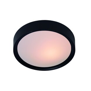 Lucide LEX - Plafonnière - Ø 33 cm - 2xE27 - Zwart