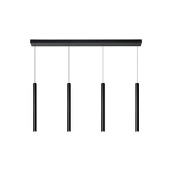 Lucide LORENZ - Lámpara colgante - LED Dim. - 4x4W 3000K - Negro