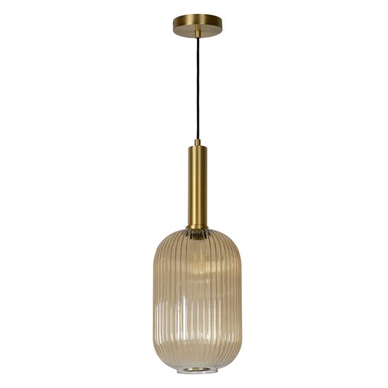 Lucide MALOTO - Pendant lamp - Ø 20 cm - 1xE27 - Amber