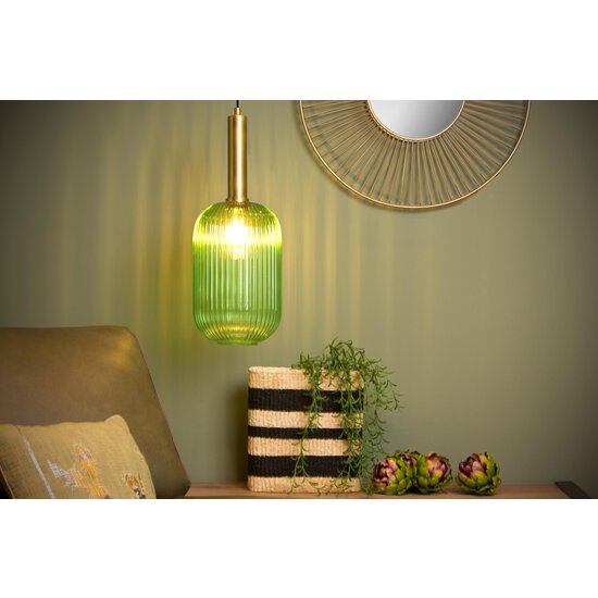 Lucide MALOTO - Pendant lamp - Ø 20 cm - 1xE27 - Green