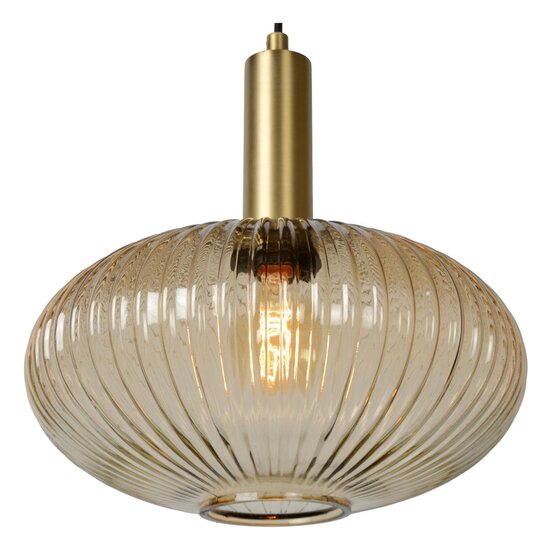 Lucide MALOTO - Pendant lamp - Ø 30 cm - 1xE27 - Amber