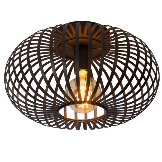 Lucide MANUELA - Ceiling lamp - Ø 39.5 cm - 1xE27 - Black
