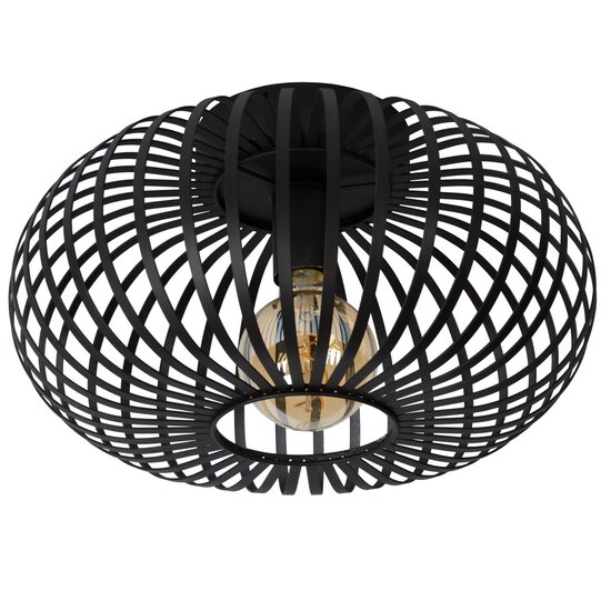 Lucide MANUELA - Ceiling lamp - Ø 39.5 cm - 1xE27 - Black