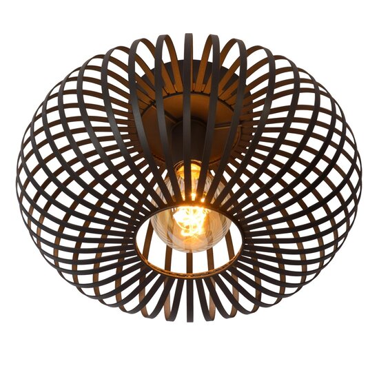 Lucide MANUELA - Ceiling lamp - Ø 39.5 cm - 1xE27 - Black