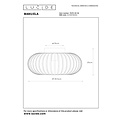 Lucide MANUELA - Ceiling lamp - Ø 39.5 cm - 1xE27 - Black
