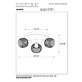 Lucide MAREN - Ceiling spotlight - Ø 37 cm - 3xE14 - Matt Gold / Brass