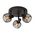 Lucide MAREN - Spot plafond - Ø 37 cm - 3xE14 - Noir