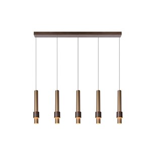 Lucide MARGARY - Hängelampe - LED Dim. - 5x4,2W 2700K - Kaffee