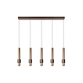 Lucide MARGARY - Hängelampe - LED Dim. - 5x4,2W 2700K - Kaffee