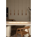 Lucide MARGARY - Hanging lamp - LED Dim. - 5x4.2W 2700K - Coffee