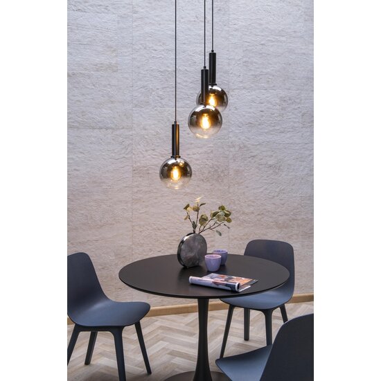 Lucide MARIUS - Pendant lamp - Ø 48.5 cm - 3xE27 - Black