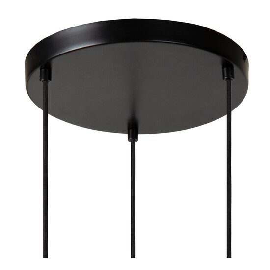 Lucide MARIUS - Pendant lamp - Ø 48.5 cm - 3xE27 - Black