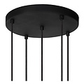 Lucide MARIUS - Pendant lamp - Ø 55 cm - 5xE27 - Black