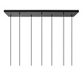 Lucide MARIUS - Pendant lamp - 7xE27 - Black