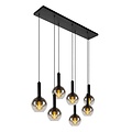 Lucide MARIUS - Pendant lamp - 7xE27 - Black