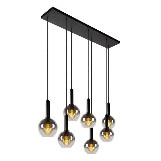 Lucide MARIUS - Pendant lamp - 7xE27 - Black