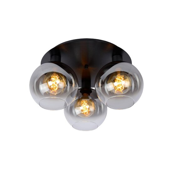 Lucide MARIUS - Ceiling lamp - 3xE27 - Black