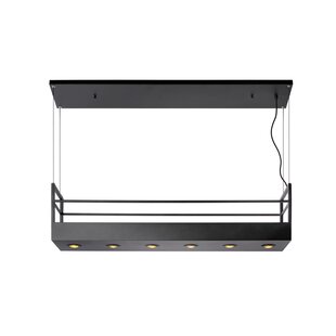 Lucide MIRAVELLE - Pendant lamp - 6xGU10 - Black
