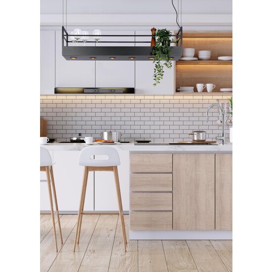 Lucide MIRAVELLE - Pendant lamp - 6xGU10 - Black