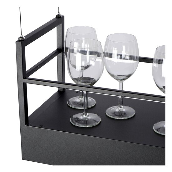 Lucide MIRAVELLE - Lampe à suspension - 6xGU10 - Noir