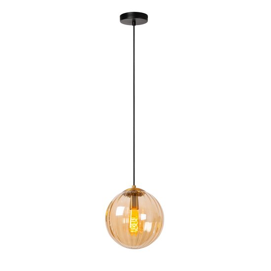 Lucide MONSARAZ - Hanglamp - Ø 25 cm - 1xE27 - Amber