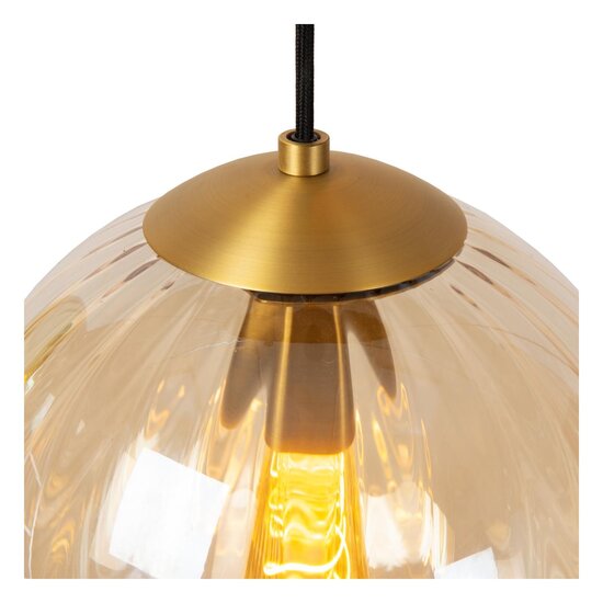Lucide MONSARAZ - Hanging lamp - Ø 25 cm - 1xE27 - Amber