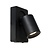 Lucide NIGEL - Lámpara de noche / Aplique - LED Dim to Warm - GU10 - 1x5W 2200K/3000K - Con punto de carga USB - Negro