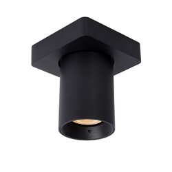 Lucide NIGEL - Plafondspot - LED Dim to warm - GU10 - 1x5W 2200K/3000K - Zwart
