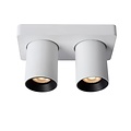 Lucide NIGEL - Spot de plafond - LED Dim to warm - GU10 - 2x5W 2200K/3000K - Blanc