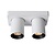 Lucide NIGEL - Spot de plafond - LED Dim to warm - GU10 - 2x5W 2200K/3000K - Blanc
