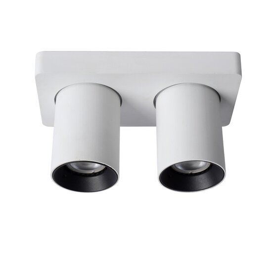 Lucide NIGEL - Deckenstrahler - LED Dim to warm - GU10 - 2x5W 2200K/3000K - Weiß
