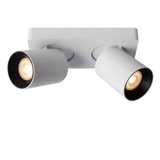Lucide NIGEL - Deckenstrahler - LED Dim to warm - GU10 - 2x5W 2200K/3000K - Weiß