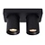 Lucide NIGEL - Foco de techo - LED Dim to Warm - GU10 - 2x5W 2200K/3000K - Negro